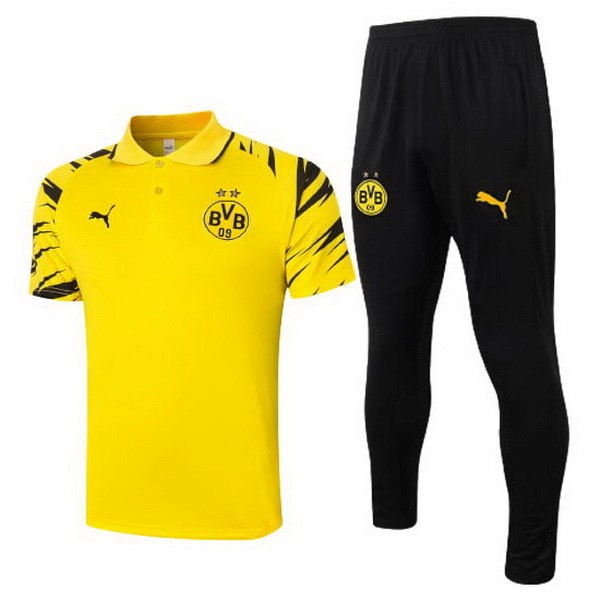 Polo Borussia Dortmund Komplett Set 2020-21 Gelb Schwarz